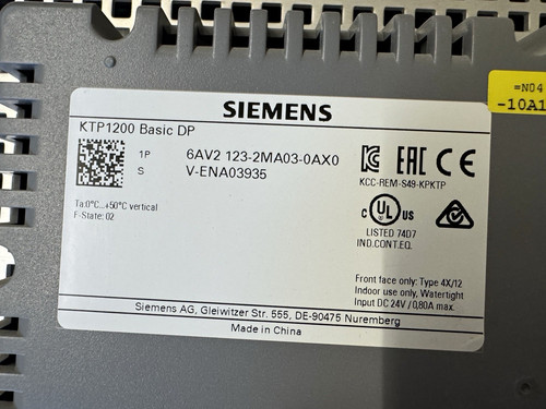 Siemens simatic hmi - simatic, ktp1200